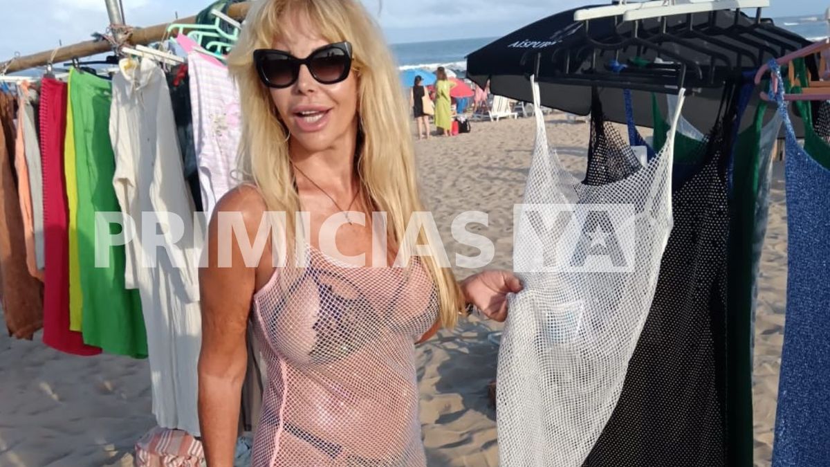 Graciela Alfano impactó con su look con transparencias en la playa: las fotos