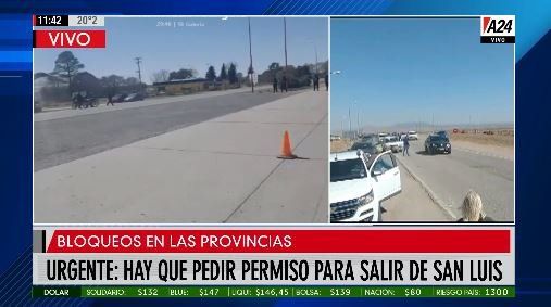 San Luis bloqueó sus fronteras con Córdoba y pide un permiso de egreso