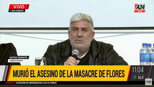 La emocionante confesión de Matías Bagnato tras la muerte del autor de la Masacre de Flores