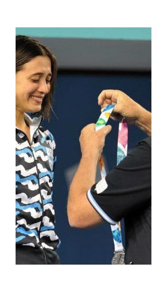 Delfina Pignatello fue medalla de plata en los 800 metros libres
