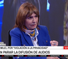 Bullrich sobre la presentación judicial: En la Casa Rosada hubo espionaje ilegal armado con el objetivo de desestabilizar