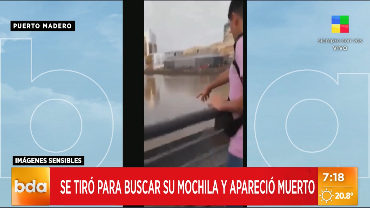 Puerto Madero Un Joven Se Tir Al R O Para Recuperar Su Mochila Y Muri Ahogado