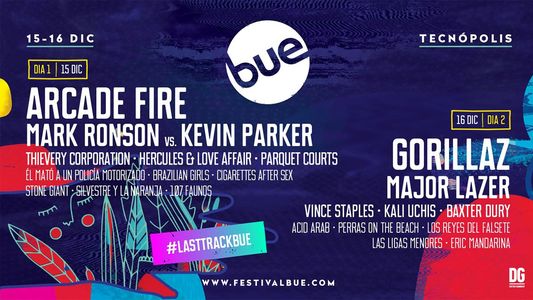 Conocé la grilla completa del Festival BUE, que encabezan Gorillaz y Arcade Fire