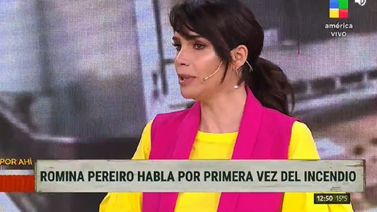 Romina Pereiro recordó el incendio que vivió con Jorge Rial