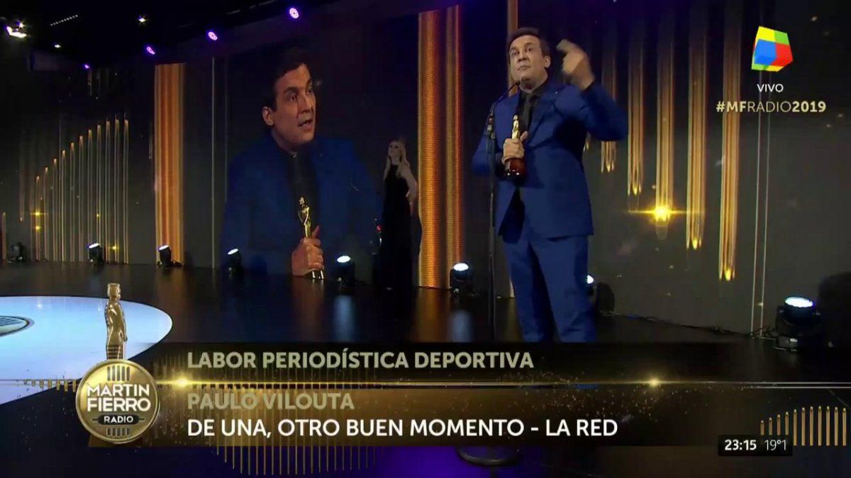 Paulo Viloutta se quedó con el premio a la mejor labor deportiva