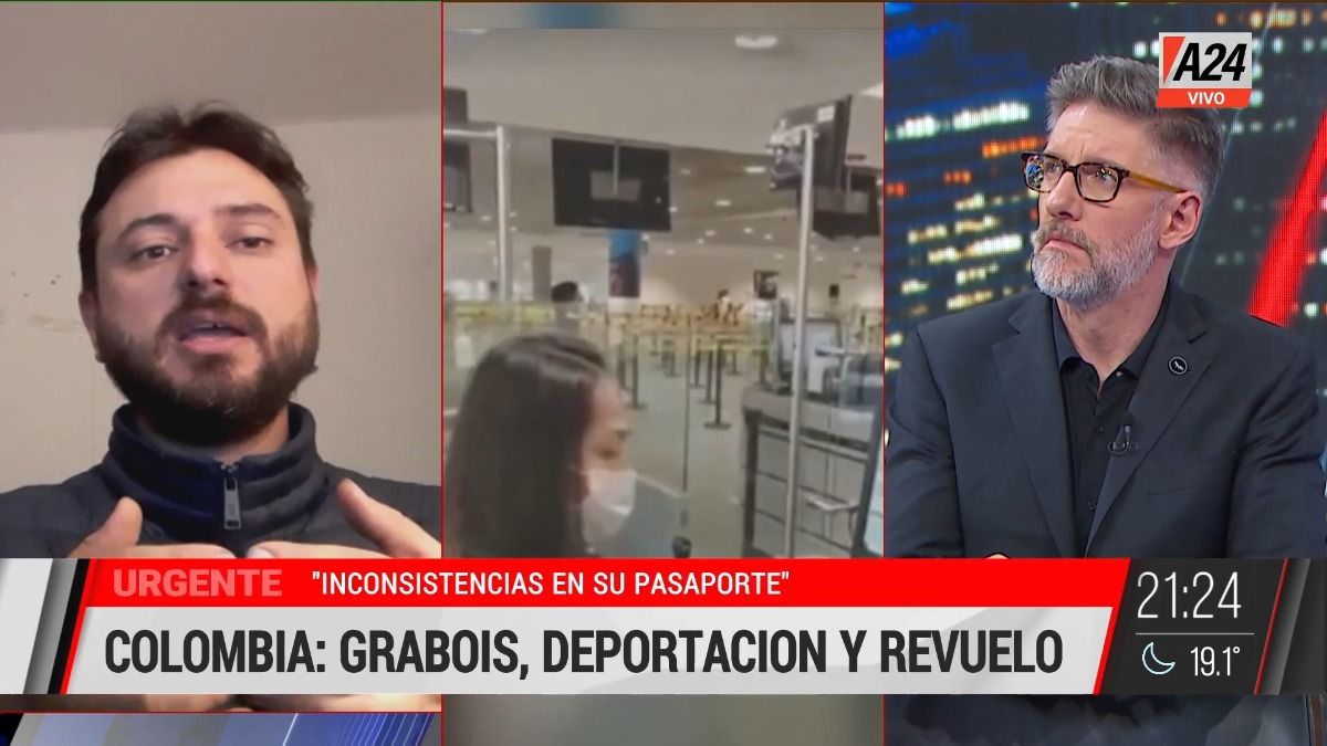 Juan Grabois con Luis Novaresio