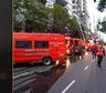 Incendio en Recoleta: una explosión, llamas y evacuados en un edificio