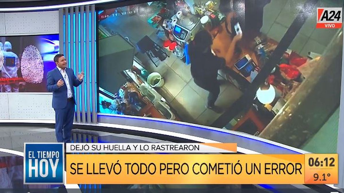 Mar del Plata: cayó un ladrón por un error de principiante. (Captura de Tv)
