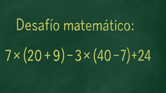 Desafío matemático: ¿cuánto tiempo tardás en resolverlo?
