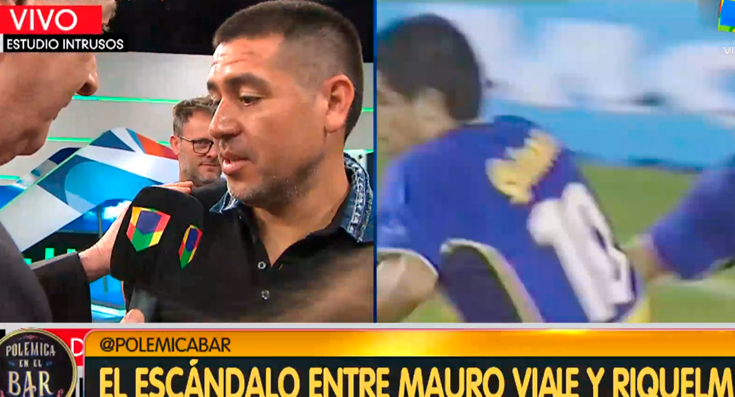 Juan Román Riquelme le cortó el rostro a Mauro Viale: Es un guarango