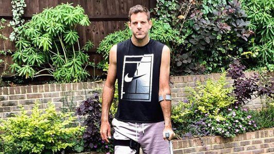 Del Potro se fracturó la rótula derecha y deberá ser sometido a una nueva operación