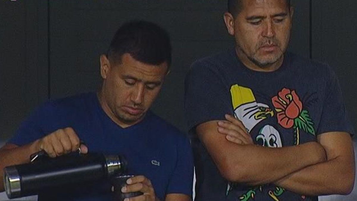 Juan Román Riquelme y su hermano