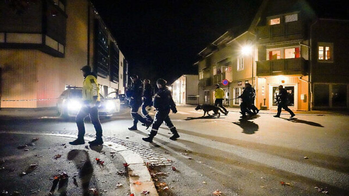 Un hombre mató con arco y flechas a 5 personas en Noruega. Tiene 37 años