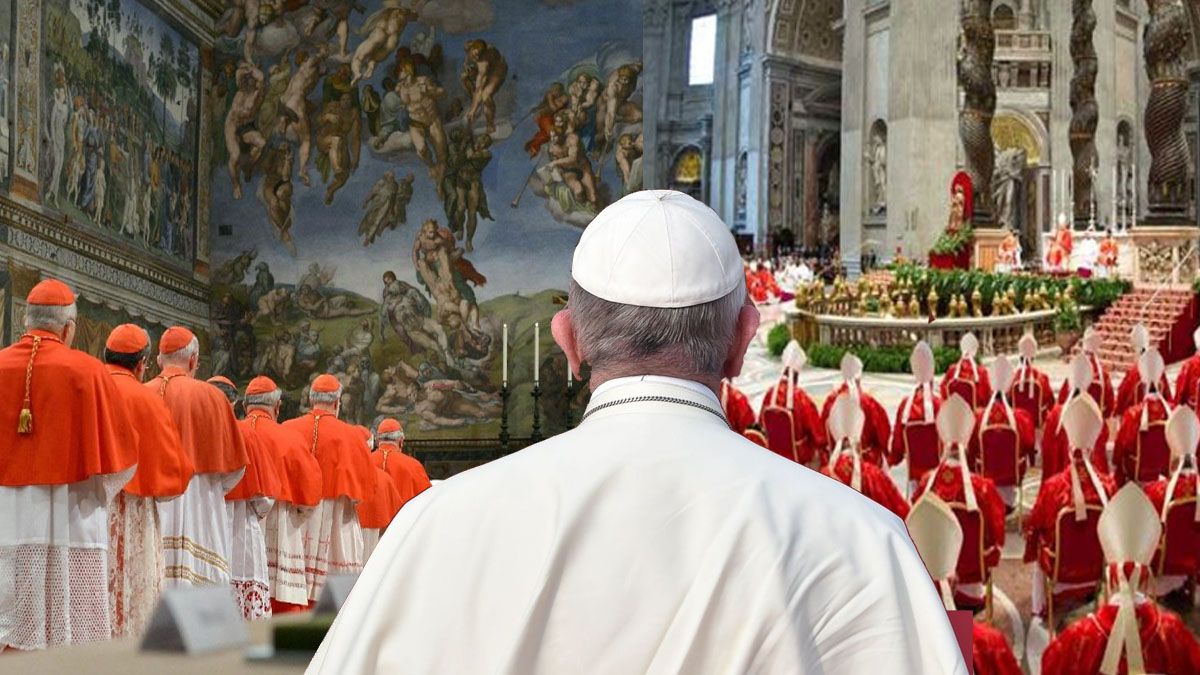 Los cardenales llegan a la Capilla Sixtina con líneas depuradas en los encuentros previos de estos días. (Foto: A24.com)