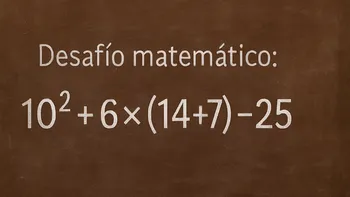 Desafío matemático: ¿en cuánto tiempo lo podés resolver?