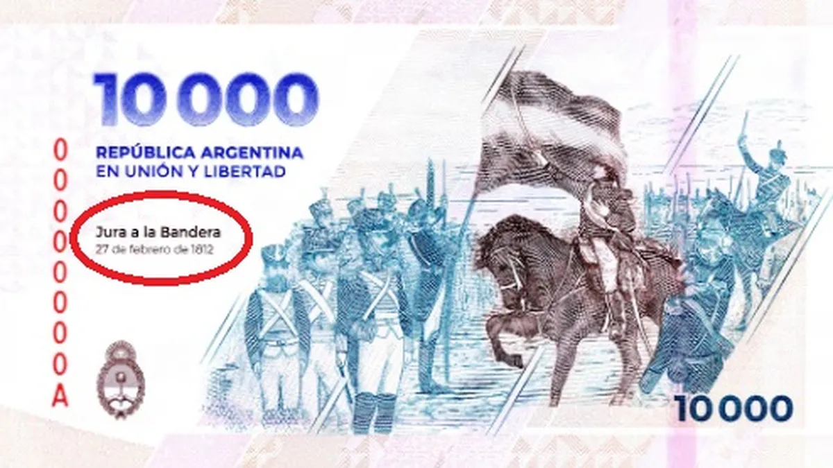 Decile adiós a los billetes de $10.000 pesos: controversia por un error histórico