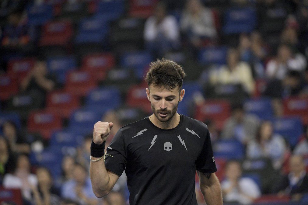 La increíble reacción de Londero durante su derrota ante Murray en Shanghai: fuertes cachetazos a sí mismo