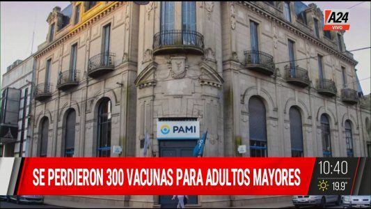 Denuncian al PAMI por perder 300 vacunas en Azul