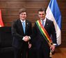 Javier Milei participó de la asunción de presidente de Bolivia Rodrigo Paz Pereira