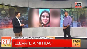 Llegó a España la nena ucraniana que adoptó una periodista. (Captura de Tv) Llegó a España la nena ucraniana que adoptó una periodista. (Captura de Tv)