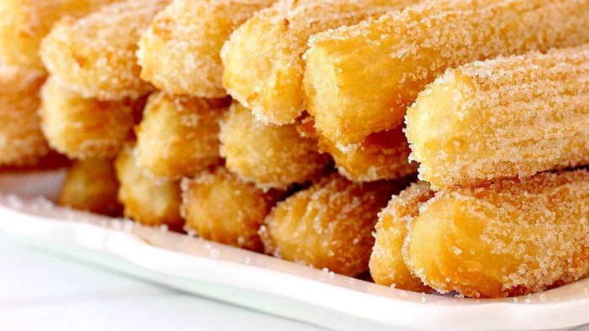 CHURROS receta casera fácil y rápidos: ideal para matear en un día gris