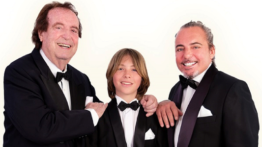 Dyango llega a la Argentina por primera vez junto a  su hijo Marcos Llunas y su nieto Axel