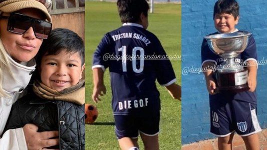 Tras la muerte de Diego Maradona, Dieguito Fernando volvió a entrenar: Feliz por vos mi amor