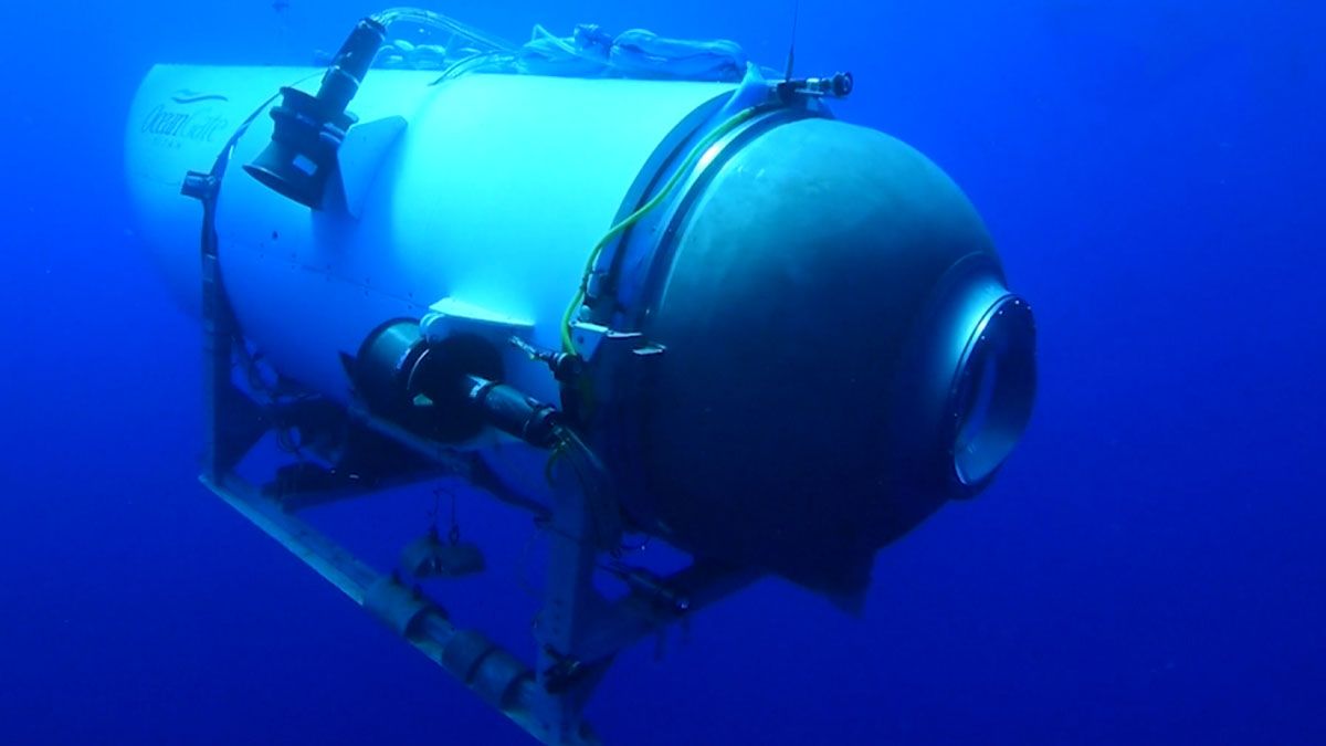 El submarino Titán y los mecanismos de seguridad para volver a la superficie. (Foto: Gentileza NBC)