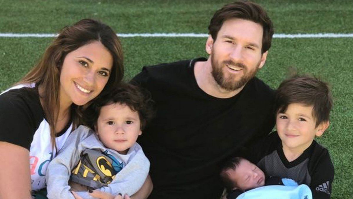 Los hijos de Messi aprovecharon el sábado para disfrutar de Rosario