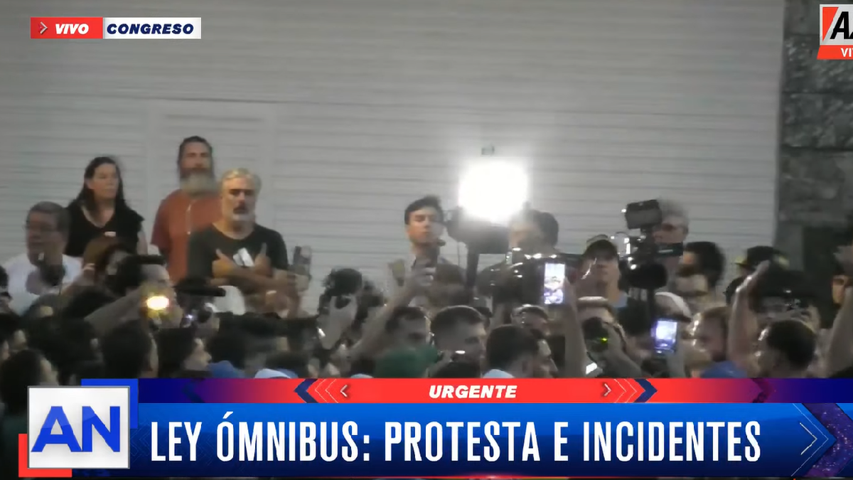 Congreso: entre disparos y disturbios