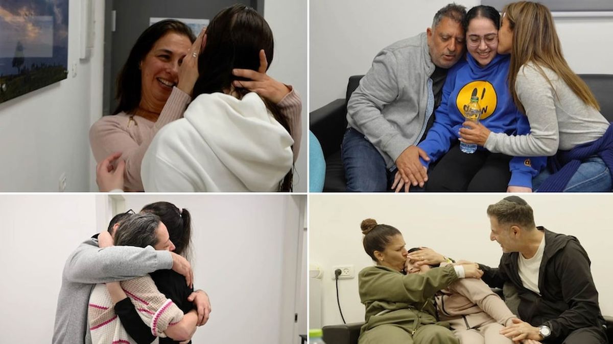 Así fue el reencuentro con las nuevas liberaciones en Israel.&nbsp;
