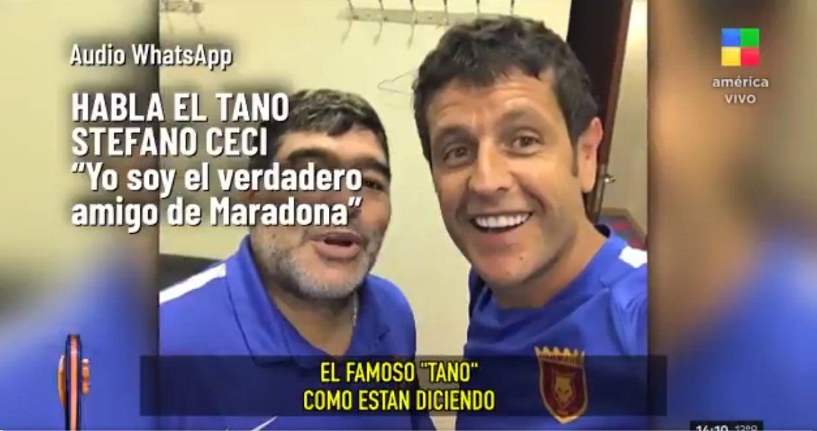 La palabra del Tano, apuntado de filtrar el video de Diego Maradona bailando cumbia