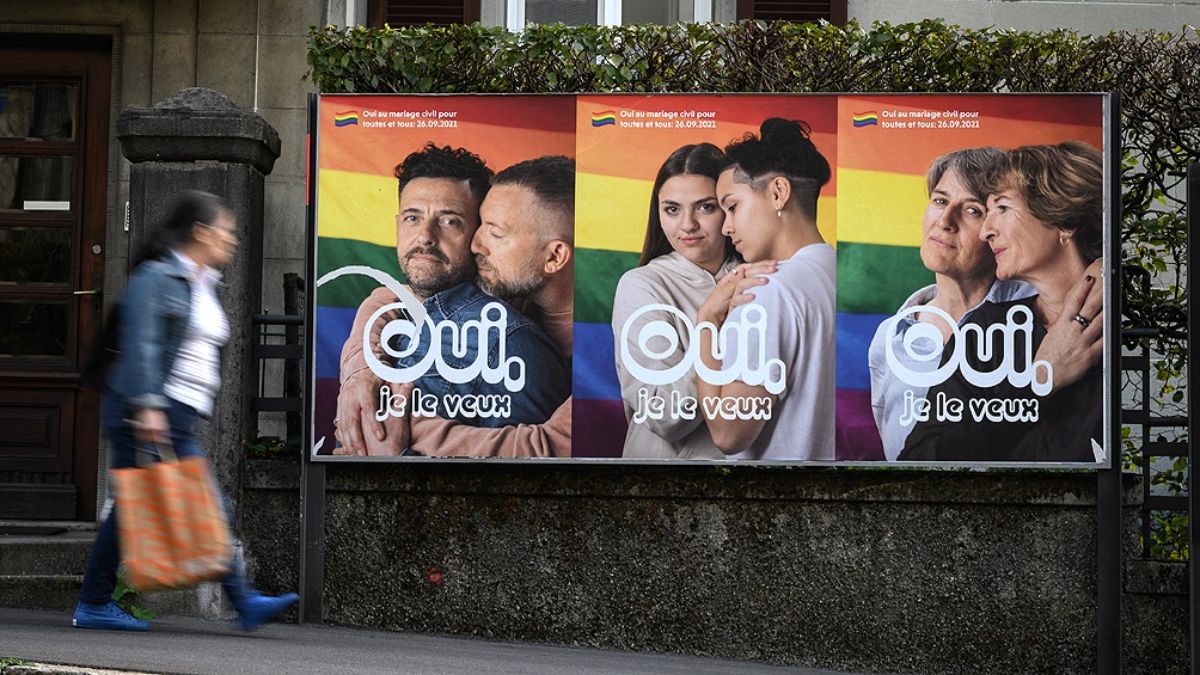 Los suizos votaron este domingo por el matrimonio igualitario.