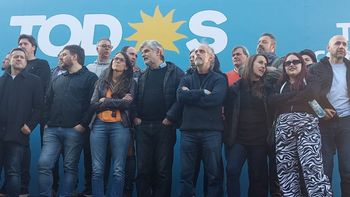 Dirigentes del Frente de Todos respaldaron a Cristina Kirchner con un acto en Parque Lezama