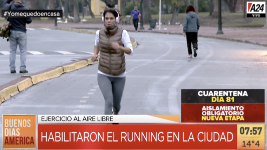 Los porteños se adueñaron de los parques en el primer día de permiso para salir a correr