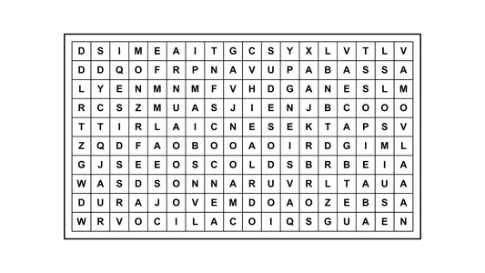 Encontrá la frase escondida: una cita célebre se oculta en esta sopa de letras