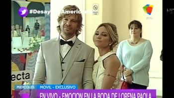 Lorena Paola se casó con Esteban Gatti