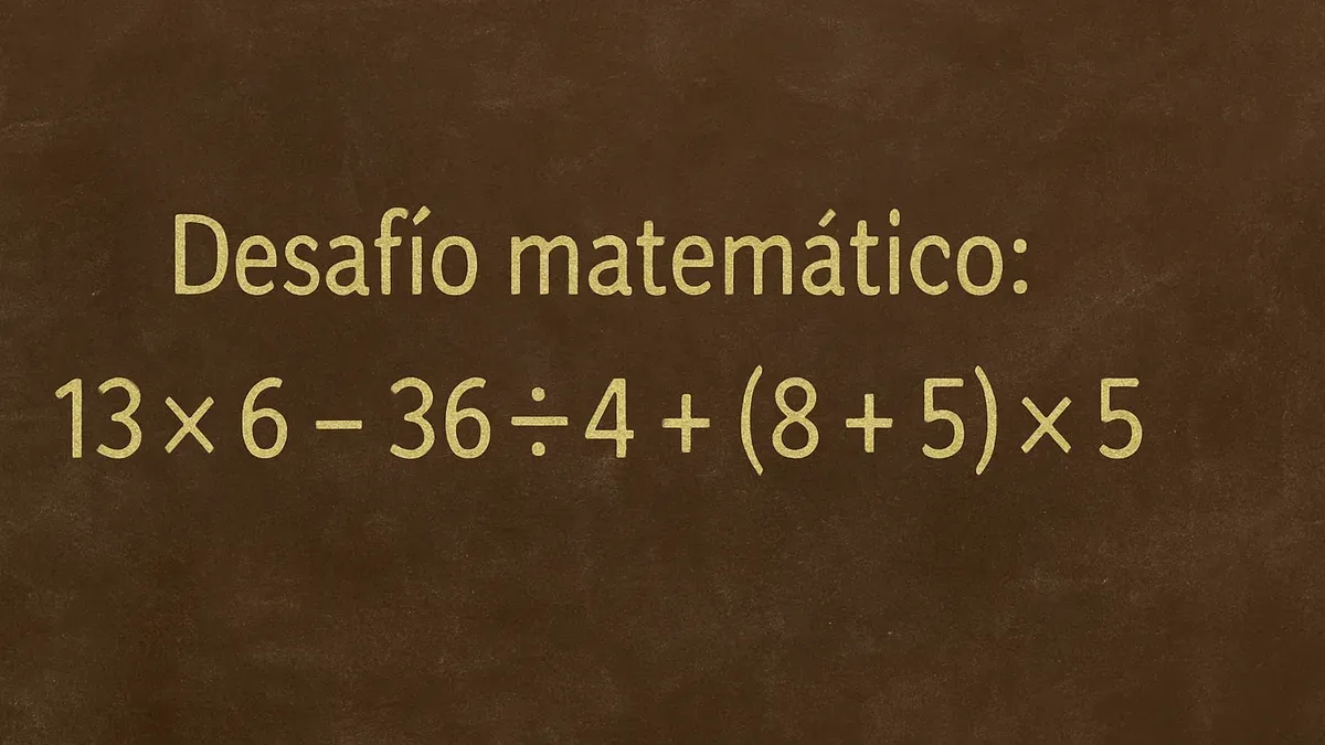 La regla esencial para resolver este desafío matemático es conocido como PEMDAS (por sus siglas en inglés) o jerarquía de operaciones.