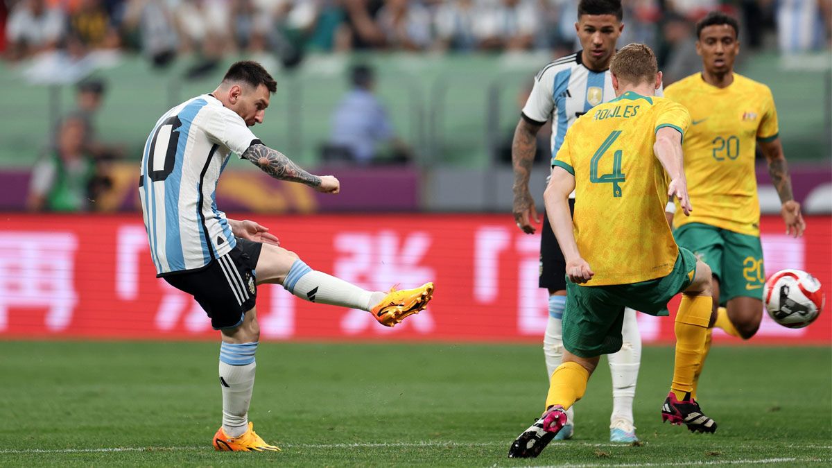 Lionel Messi convirtió su gol 103 en la Selección Argentina&nbsp;