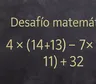 Desafío matemático: ¿en cuánto tiempo lográs resolverlo?