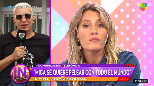 Tenso cruce entre Mica Viciconte y Flavio Mendoza al aire: Te equivocaste fuerte en lo que dijiste