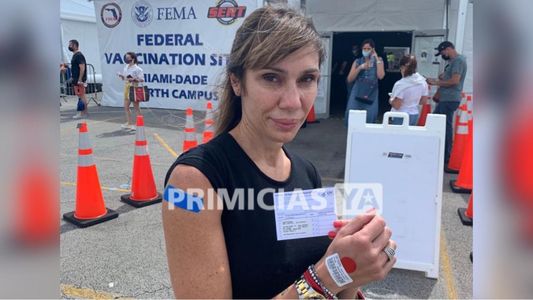 Greta Rodríguez se vacunó contra el coronavirus en Miami: Una experiencia conmovedora