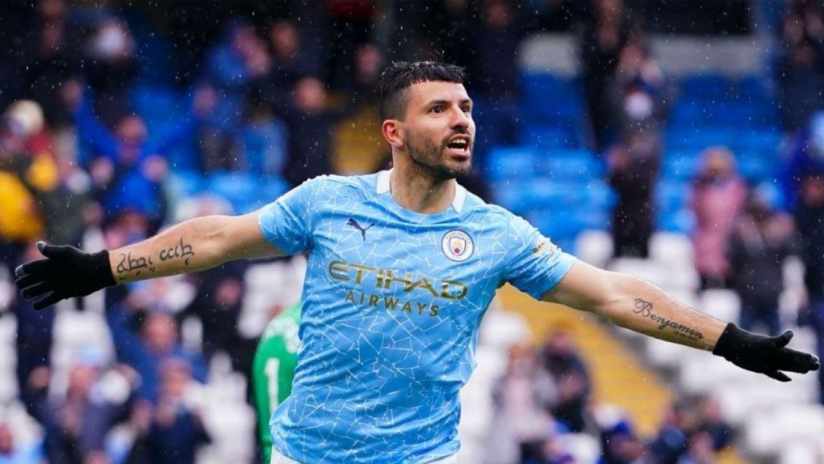 El Kun Agüero se despidió del City tras la final de la Champions League.