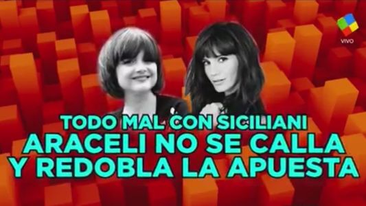 Araceli González contra Griselda Siciliani: No me sentaría a tomar un café con ella