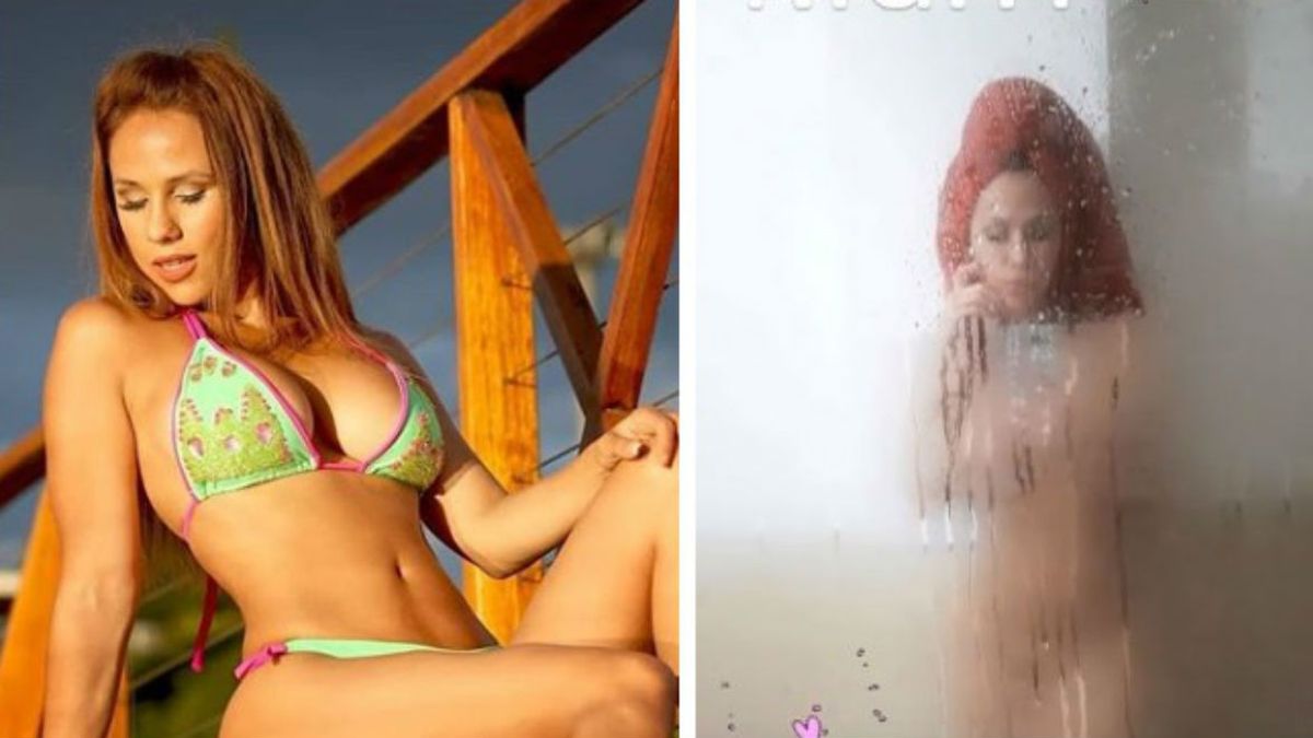 La foto más hot de Barby Silenzi en la ducha con el vidrio empañado