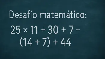 Desafío matemático: ¿en cuánto tiempo lográs resolverlo?