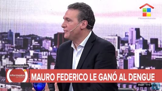 Mauro Federico venció al dengue: Nunca tuve tanta fiebre, sentí que me moría en serio