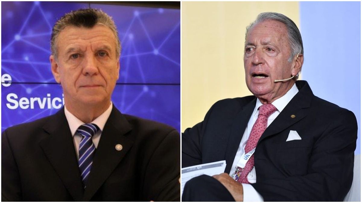 Mario Grinman (CAC) y Daniel Funes de Rioja (UIA).