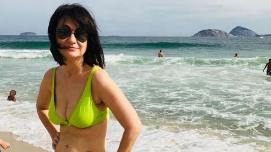 María Laura Santillán se animó a la bikini en las playas de Río de Janeiro