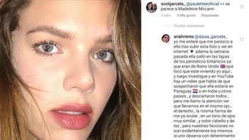 Youtuber critica a Ana Livieres por insinuar su parecido con Madeleine McCann